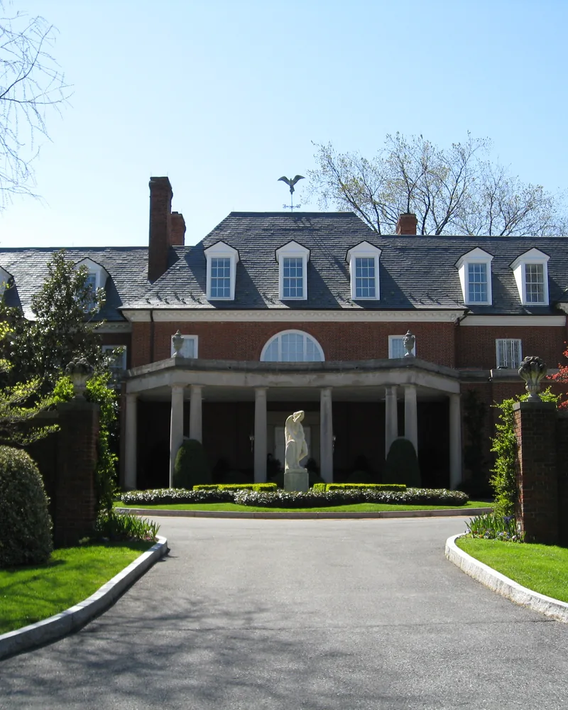 Hillwood Estate mansion on Linnean Avenue NW in Forest Hills