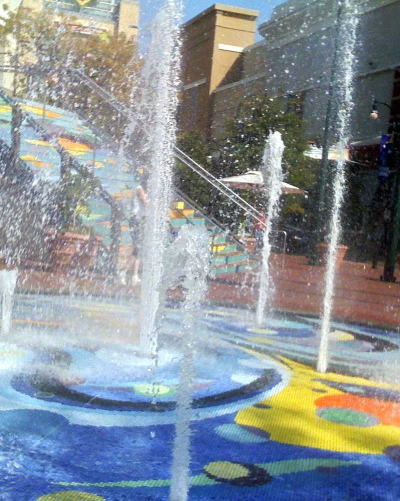 A fountain in downtown Silver Spring