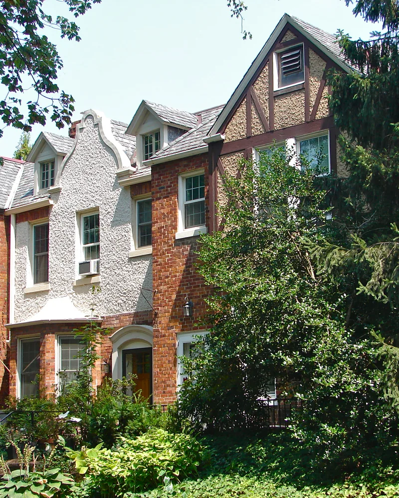 Rowhouses in the Old Woodley Park Historic District, Washington DC
